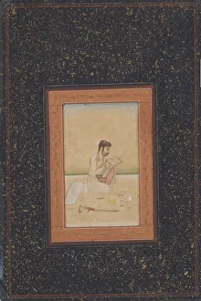 Behzad the painter wearing glasses (ink, colour & gold on paper) Behzad the painter wearing glasses (ink, colour & gold on paper)
