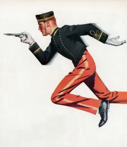 Bellboy Running to Serve a Hotel Guest, 1951 (screen print) Bellboy Running to Serve a Hotel Guest, 1951 (screen print)