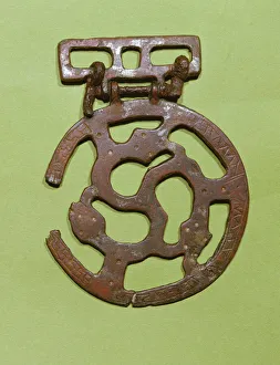Belt decoration found at Saint-Denis, France (metal) Belt decoration found at Saint-Denis, France (metal)