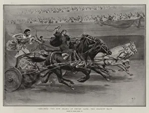 'Ben-Hur,' the New Drama at Drury Lane, the Chariot Race (litho) 'Ben-Hur,' the New Drama at Drury Lane, the Chariot Race (litho)