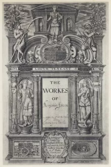 Ben Jonson, The Workes, Workes, W Stansby 1616 (b / w photo)