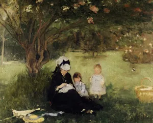 Beneath the Lilac at Maurecourt, 1874 (oil on canvas) Beneath the Lilac at Maurecourt, 1874 (oil on canvas)