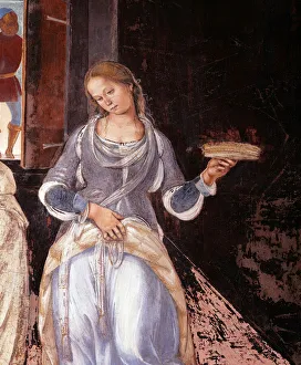Benedict told the monks where and when they ate outside the monastery Detail Cloister Benedict told the monks where and when they ate outside the monastery Detail Cloister