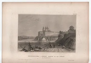 Benedictine Abbey of Melk on the Danube, 1838 (engraving) Benedictine Abbey of Melk on the Danube, 1838 (engraving)