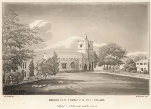 Benenden Church and parsonage (engraving) Benenden Church and parsonage (engraving)