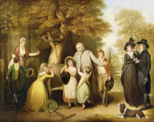 The Benevolent Heir or the Tenant Restored to his Family (oil on canvas) The Benevolent Heir or the Tenant Restored to his Family (oil on canvas)
