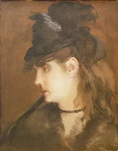 Berthe Morisot in a Black Hat (oil on canvas) Berthe Morisot in a Black Hat (oil on canvas)