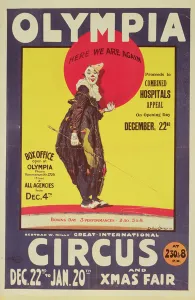Bertram Mills circus poster, 1922 (colour litho) Bertram Mills circus poster, 1922 (colour litho)