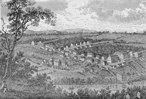 Bethlehem, a Moravian settlement in Pennsylvania, from The Pageant of America, Vol Bethlehem, a Moravian settlement in Pennsylvania, from The Pageant of America, Vol