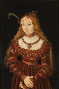 Betrothal portrait of Sybille of Cleves, 1526-7 (oil on panel) Betrothal portrait of Sybille of Cleves, 1526-7 (oil on panel)