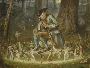 The Bewitched Piper, 1882 (pencil and watercolour) The Bewitched Piper, 1882 (pencil and watercolour)