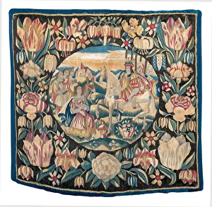 Biblical tapestry depicting Abigail and David, North Germany Biblical tapestry depicting Abigail and David, North Germany