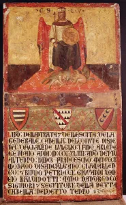 Biccherna of Good Government, 1344 (tempera on panel) Biccherna of Good Government, 1344 (tempera on panel)