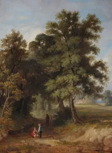 Bilford Lane, Worcester, 1848 (oil on canvas) Bilford Lane, Worcester, 1848 (oil on canvas)