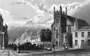 High Street Gallery: Billericay, Essex, engraved by Henry Wallis, 1833 (engraving)
