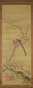 Birds on a snowy bough (ink and colours on silk) Birds on a snowy bough (ink and colours on silk)