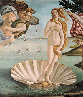 Zephyr Gallery: The Birth of Venus (detail), c.1485 (tempera on canvas)