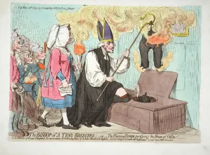 The Bishop of A Tun's Breeches; - The Flaming Eveque purifying the House of Office The Bishop of A Tun's Breeches; - The Flaming Eveque purifying the House of Office