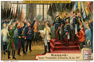 Otto Von Bismarck Gallery: Bismarck in Versailles, 1871 (chromolithograph)