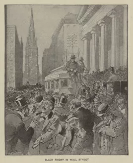 Black Friday in Wall Street (litho)