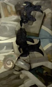 The Black Porcelain Fish (The Bronze Fish) (oil on canvas) The Black Porcelain Fish (The Bronze Fish) (oil on canvas)