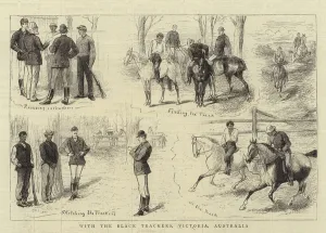 With the Black Trackers, Victoria, Australia (engraving) With the Black Trackers, Victoria, Australia (engraving)