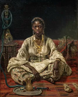 Earrings Gallery: BLACK WOMAN, 1875-1876 (oil on canvas)