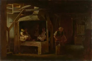 The Blacksmith Shop (oil on pressed wood fiber board) The Blacksmith Shop (oil on pressed wood fiber board)