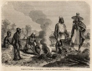 Blacksmith has the work at Fouta Djalon (Senegal), drawing by Hadamard Blacksmith has the work at Fouta Djalon (Senegal), drawing by Hadamard