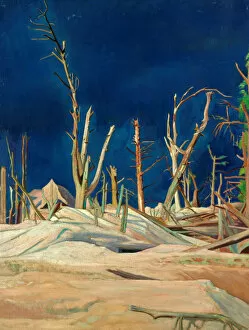 Sir Rothenstein William Gallery: Blasted Trees (oil on canvas)