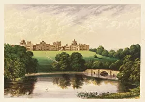 Blenheim Palace, Oxfordshire, England. 1880 (engraving)