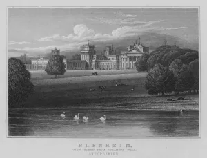 Blenheim, View taken from Rosamond Well, Oxfordshire (engraving) Blenheim, View taken from Rosamond Well, Oxfordshire (engraving)