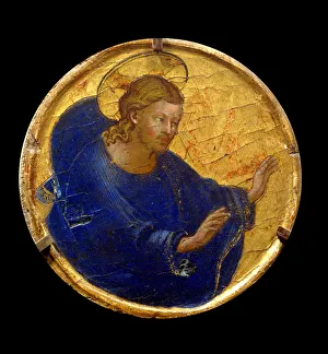The blessing Christ. Painting by Fra Giovanni (Guido di Pietro The blessing Christ. Painting by Fra Giovanni (Guido di Pietro
