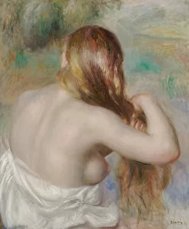 Hairs Gallery: Blonde Braiding Her Hair, 1886 (oil on canvas)
