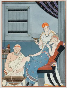 Blood Letting, illustration from The Complete Works of Hippocrates Blood Letting, illustration from The Complete Works of Hippocrates