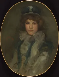 Blue and Coral: The Little Blue Bonnet, 1898 (oil on canvas) Blue and Coral: The Little Blue Bonnet, 1898 (oil on canvas)