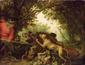 Kindling Gallery: Boar Hunt, 1611 (oil on panel)