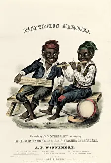 Board for the popular song of the Black Plantations of America '" Board for the popular song of the Black Plantations of America '"
