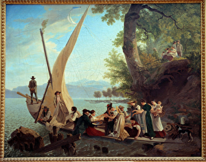 Boarding the wedding party wedding on a sailboat, 1814 (oil on canvas) Boarding the wedding party wedding on a sailboat, 1814 (oil on canvas)