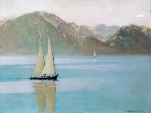 Boat on Lake Geneva, 1892 (oil on wood panel) Boat on Lake Geneva, 1892 (oil on wood panel)