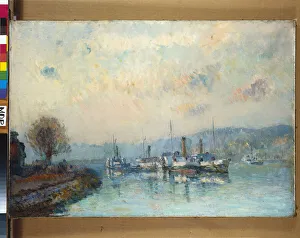 From the Boathouse, outskirts of Rouen (oil on canvas) From the Boathouse, outskirts of Rouen (oil on canvas)