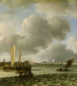 Boats on the River Waal, 1650s (oil on canvas) Boats on the River Waal, 1650s (oil on canvas)