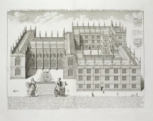 Bodleian Library, Oxford, from Oxonia Illustrata, published 1675 (engraving) Bodleian Library, Oxford, from Oxonia Illustrata, published 1675 (engraving)