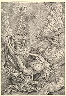 Lifeless Gallery: The Body of Christ Carried by Angels towards Heaven, 1516 (woodcut)