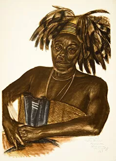 Alexander Yakovlev Gallery: Boemi, Chef Avungura (Niangara) (haut Ouelle), from Dessins et Peintures d Afrique