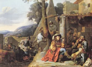 Bohemians and Soldiers at Rest (oil on canvas) Bohemians and Soldiers at Rest (oil on canvas)
