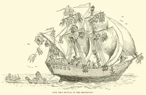 Bona fide picture of the Mayflower (engraving) Bona fide picture of the Mayflower (engraving)