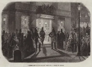 A Bonbon Shop in Paris on New Year's Eye (engraving) A Bonbon Shop in Paris on New Year's Eye (engraving)