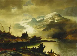 The Bondhus Glacier in Sunnhordland, 1878 (oil on canvas) The Bondhus Glacier in Sunnhordland, 1878 (oil on canvas)