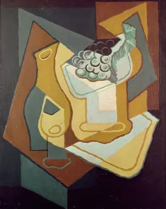 Bottle, Glass and Fruit Dish, 1921 (oil on canvas) Bottle, Glass and Fruit Dish, 1921 (oil on canvas)